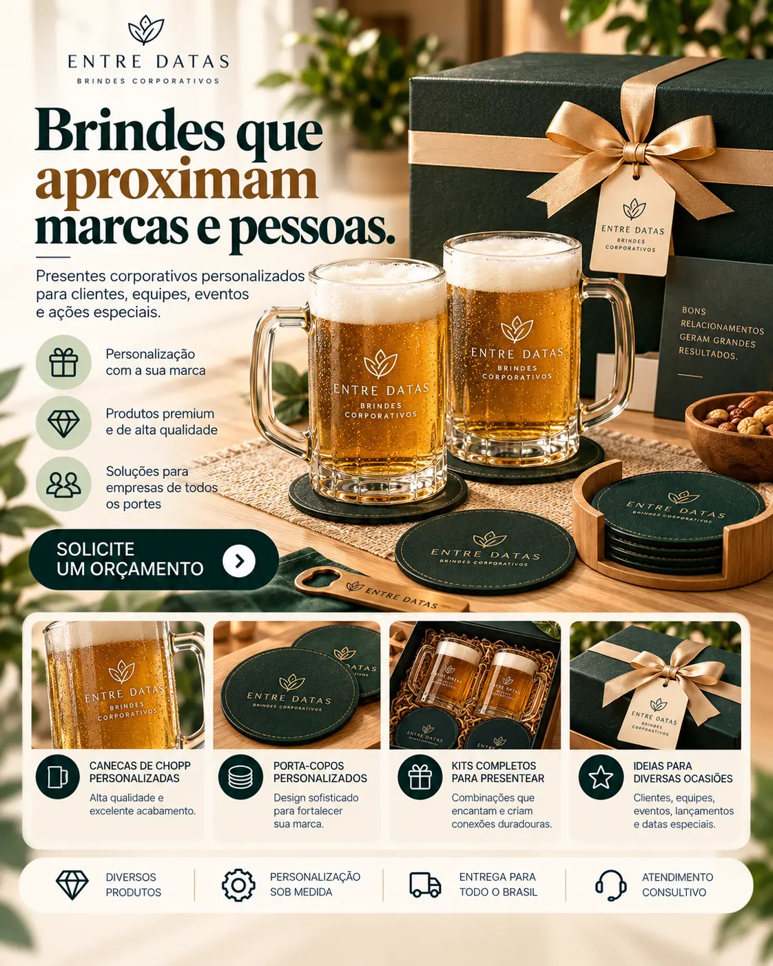 Brindes corporativos personalizados para a sua marca